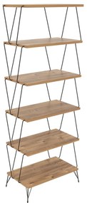 ΡΑΦΙΕΡΑ ΔΑΠΕΔΟΥ ΜΕΛΑΜΙΝΗΣ FB99027.02 NATURAL WOOD 48x31x165Y εκ. 0533106