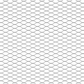 vidaXL Φράχτης Εξαγώνου Γκρι 1 x 10 m PVC