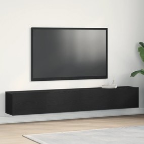 vidaXL Κόγχες τηλεόρασης 2 τεμ Μαύρο Δρύς 100x30x30 εκ Επεξεργασμένο ξύλο