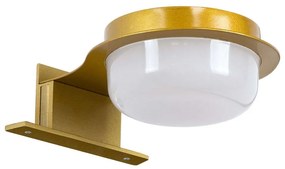 Φωτιστικό Τοίχου - Απλίκα Kiara 60401 Led 5W 10x13x3cm IP44 Gold GloboStar