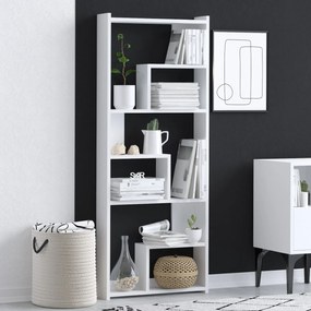 Βιβλιοθήκη Λευκό PRINS 60x15x150