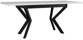 Τραπέζι Victorville 328, Μαύρο, Grandson δρυς, 79x80x140cm, 38 kg, Επιμήκυνση, Πλαστικοποιημένη μοριοσανίδα, Μέταλλο | Epipla1.gr