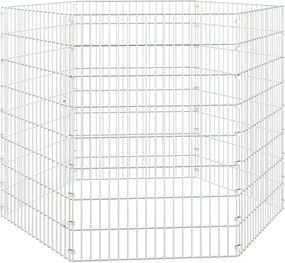vidaXL Περίφραξη Ζώων Ελεύθερης Βοσκής 6 Πάνελ 54x80 εκ. Γαλβ. Σίδερο