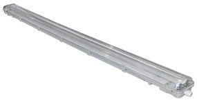Adeleq Φωτιστικό Στεγανό Μίνι Ip65 Για Λάμπα Led T8 2x150cm 3-8021505