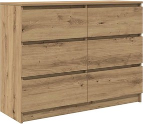 vidaXL Sideboard Artisan Oak 100x35x76 cm Κατασκευασμένο ξύλο