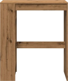 vidaXL Τραπέζι Μπαρ με Ράγες Δρυς 90x40x103,5 εκ. Επεξεργ. Ξύλο