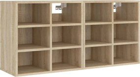 vidaXL Παπουτσοθήκη 2 τεμ. Sonoma Δρυς 52,5 x 30 x 50 εκ.