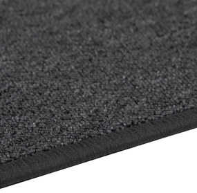 vidaXL Δερμάτινο Χαλί Σκούρο Γκρι 100 x 100 cm 100% Πολυπροπυλένιο