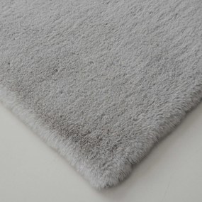 Χαλί Διαδρόμου Γούνινο (80x150) New Plan Puffy FC6 Light Grey