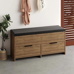 Megapap Παπουτσοθήκη Cove Ανοιχτό Καρυδί 106x34x51,5εκ.