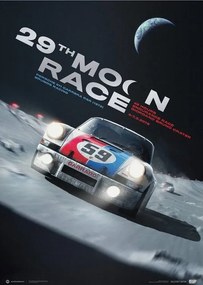 Εκτύπωση τέχνης Porsche 911 Carrera RSR - 29th Moon Race - 2078, Automobilist