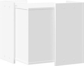 vidaXL Τουαλέτα Γάτας Περίφραξη Λευκό 53x53x51 εκ. Επεξεργασμ. Ξύλο