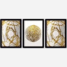 Κάδρα (Σετ 3Τμχ) 364LUL1442 35x45cm Multi Wallity Κάθετοι Plastic,Mdf