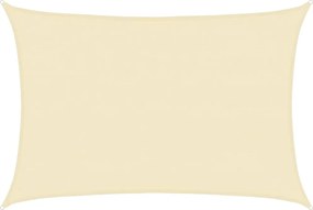 vidaXL Πανί Σκίασης Κρεμ 4 x 5 μ. από HDPE 160 γρ./μ²