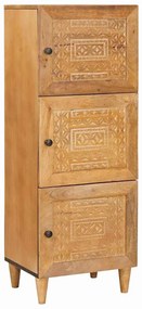 vidaXL Highboard Ανοιχτό καφέ 40 x 33 x 110 εκ Μασίφ ξύλο μάνγκο