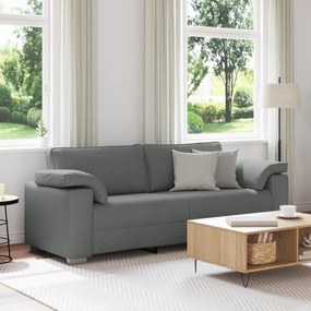 vidaXL Καναπές Τριών Θέσεων Σκούρο Γκρι 178 cm Υφάσματος