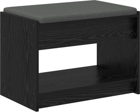 vidaXL Παγκάκι Χαλωρίου Μαύρη Δρυς 63 x 38 x 45 εκ