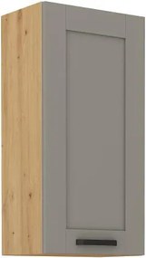 Κρεμαστό ντουλάπι Nelor 45 G 90 1F-Γκρι σπέσιαλ - Φυσικό