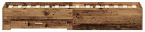 vidaXL Κρεβάτι με Συρτάρια Παλαιό ξύλο 100 x 200 cm Επεξεργασμένο ξύλο