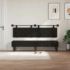 vidaXL Κρεμαστό Κεφαλάρι Μαύρο Τεχνητό Δέρμα