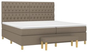 ΚΡΕΒΑΤΙ BOXSPRING ΜΕ ΣΤΡΩΜΑ TAUPE 200X200 ΕΚ. ΥΦΑΣΜΑΤΙΝΟ 3137425