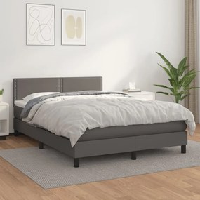 ΚΡΕΒΑΤΙ BOXSPRING ΜΕ ΣΤΡΩΜΑ ΓΚΡΙ 140X190ΕΚ. ΑΠΟ ΣΥΝΘΕΤΙΚΟ ΔΕΡΜΑ 3141063