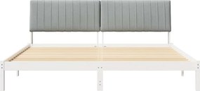 vidaXL Σκελετός Κρεβατιού Λευκό 200 x 200 cm Στερεά ξυλεία πεύκου