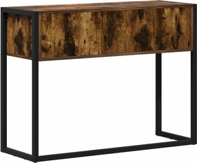 vidaXL End Table Καπνιστό Δρύς 100 x 36 x 75 εκ. Επεξεργασμένο ξύλο
