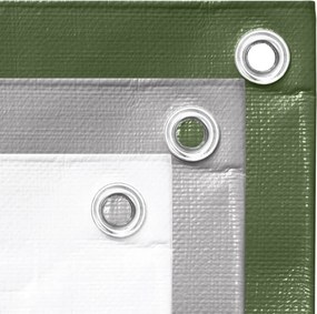 vidaXL Μουσαμάς Γκρι 260 γρ./μ.² 3x3 μ. από HDPE