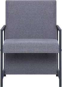vidaXL Πολυθρόνα Ανοιχτό Γκρι Υφασμάτινη