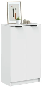 vidaXL Παπουτσοθήκη Γυαλιστερό Λευκό 59x35x100 εκ. Επεξεργασμένο Ξύλο