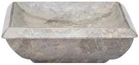 vidaXL Νιπτήρας Γκρι 50 x 35 x 10 εκ. Μαρμάρινος