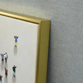 Καμβάς Home ESPRIT Ρητίνη πολυστερίνη Καμβάς 80 x 3,5 x 80 cm