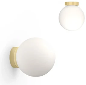 Φωτιστικό Τοίχου Bola Sphere Flush 12 10927 30,5x13,5cm Dim Led 1625lm 20W Brass Pablo Designs