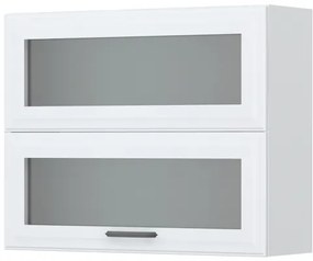 Ντουλάπι κρεμαστό Evora V7-90-2KSP με βιτρίνα - 90.00Χ32.00Χ72.00cm