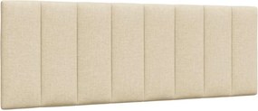 vidaXL Κρεβάτι με Στρώμα Hanko Κρεμ 120x200 εκ. Υφασμάτινο
