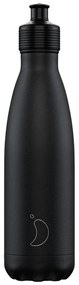 Μπουκάλι Θερμός 500ml Chilly's Με Sport Πώμα Black