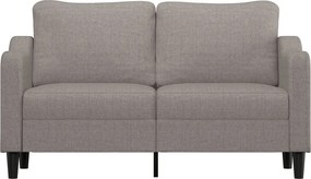 vidaXL Καναπές Διθέσιος Taupe 140 εκ. Υφασμάτινος
