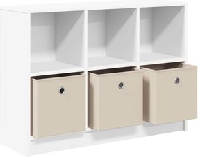 vidaXL Πλαϊνό γραφείο Λευκό 88,5 x 27,5 x 63,5 εκ
