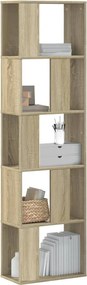 vidaXL Βιβλιοθήκη 5Επιπέδων Sonoma Δρυς 45x23,5x162,5εκ. Επεξεργ. Ξύλο