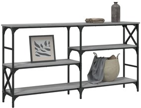 vidaXL Τραπέζι Κονσόλα Γκρι Sonoma 150 x 29 x 76,5 εκ. Επεξεργ. Ξύλο