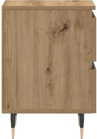 vidaXL Κομοδίνο Artisan Oak 40 x 35 x 50 εκ. Επεξεργασμένο ξύλο