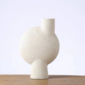 ΒΑΖΟ ΑΝΑΓΛ. ΛΕΥΚΟ ΠΟΛΥΡΕΖ. 27.5 x 9 x 40.5ΕΚ - ESPIEL - FIK372