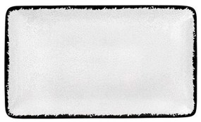Πιατέλα Σερβιρίσματος Ορθογώνια PR182746320 27x16cm White-Black Oriana Ferelli® Πορσελάνη