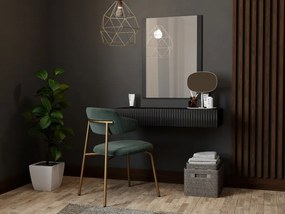 PAFOS vanity table ( hanging ) and mirror BLACK/BLACK DIOMMI CAMA-PAFOS-TOALETKA-CZ/CZ