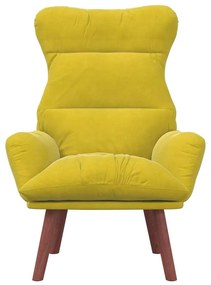 vidaXL Χαλαρωτική Πολυθρόνα Κίτρινο 69 x 74 x 93 εκ. Βελούδο