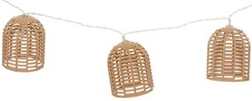 Διακοσμητική γιρλάντα με 10 led φωτάκια Dercie pakoworld σε φυσική απόχρωση 335x6.5x5.5εκ