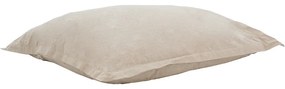 Πουφ μαξιλάρι Simpan pakoworld ύφασμα μπεζ - Πολυεστέρας - 056-000088