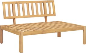 vidaXL Καναπέδες Παλέτας Μεσαίοι 2 τεμ. Μασίφ Ακακία με Μαξιλάρια