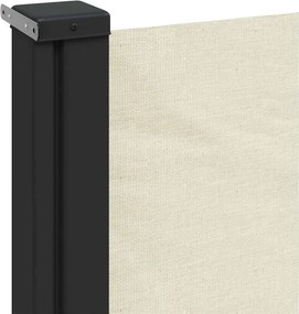 vidaXL Σκίαστρο Πλαϊνό Συρόμενο Κρεμ 120 x 600 εκ.